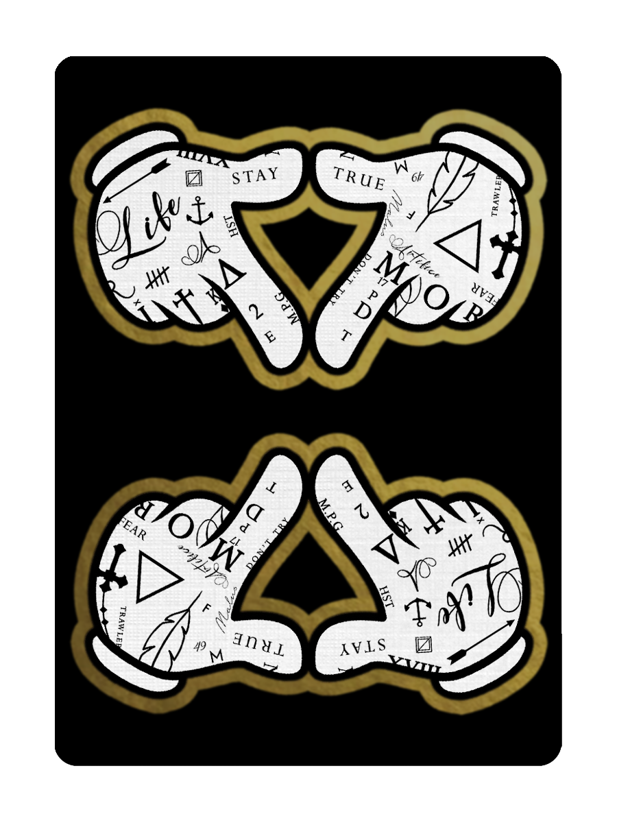 BLACK BANGERS Playing Cards