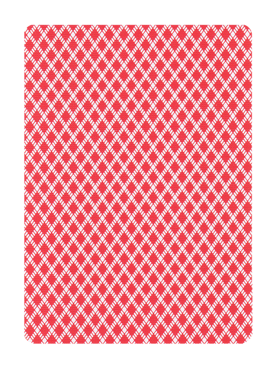Red and white checkered pattern on a white background