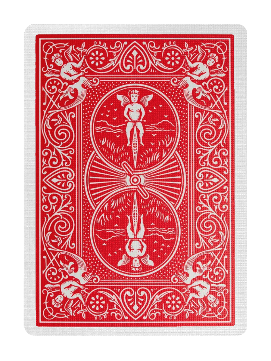 BICYCLE Rider Back Playing Cards - RED / BLUE