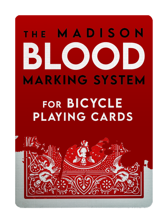 The BLOOD MARKING SYSTEM for BICYCLE CARDS Masterclass playing cards