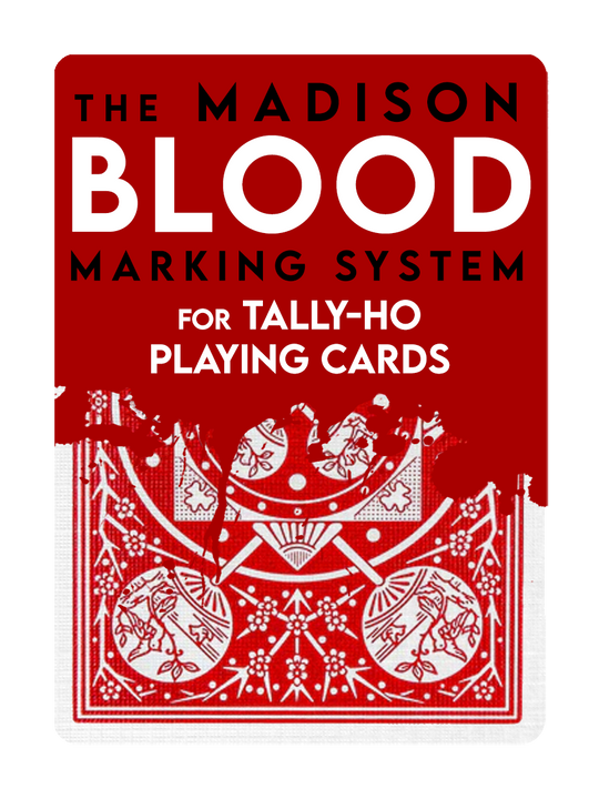 TALLY-HO Fan Back Playing Cards - RED / BLUE