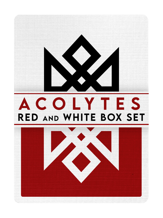 ACOLYTE BOXSET (RED & WHITE) playing cards