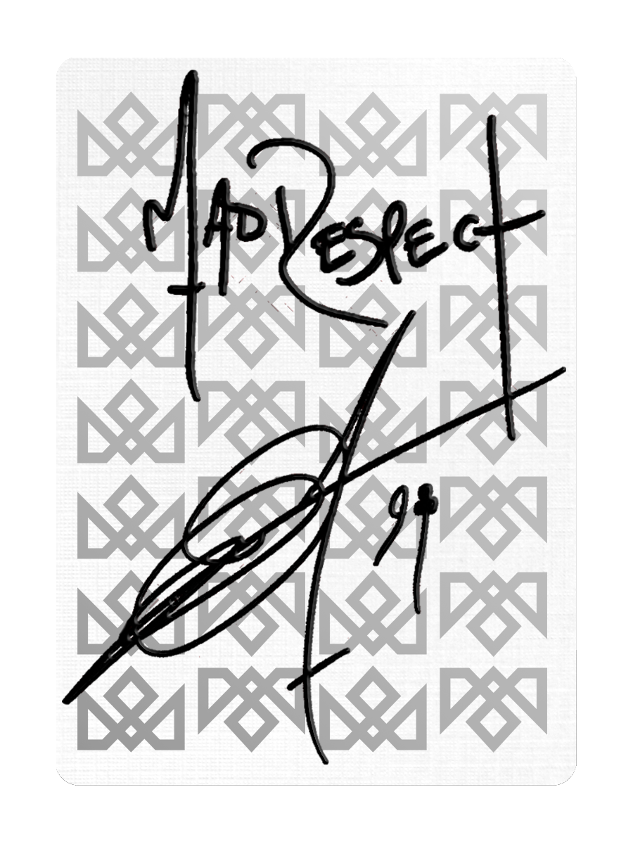 PLATINUM CHARLATANS Playing Cards SIGNED