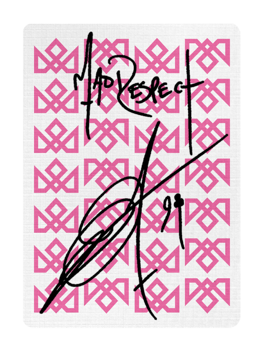 PINK CHARLATANS - Signed by Madison playing cards