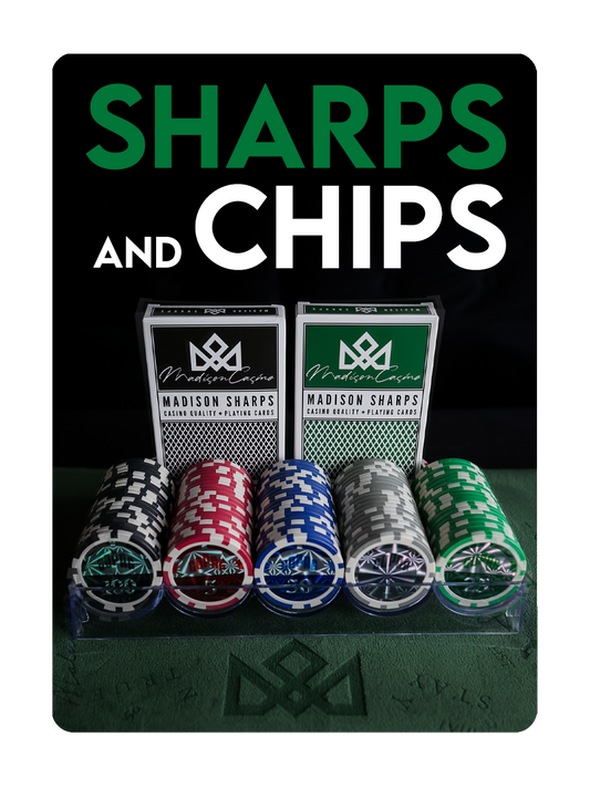 COPAG POKER CHIP TRAY SET AND SHARPS