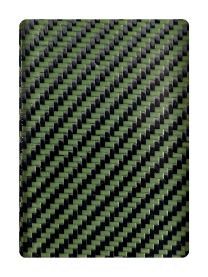 Kevlar x Carbon Fibre Card Clip - Green Gloss