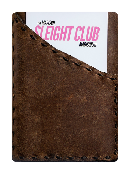 Leather Wallet Card Clip