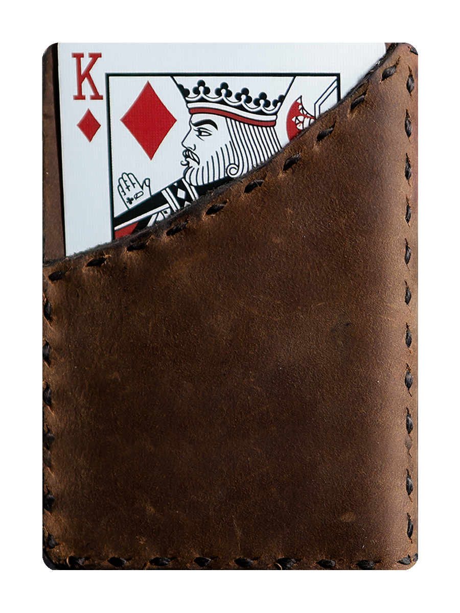 Leather Wallet Card Clip