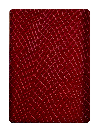 RED Snakeskin x Silver Card Clip