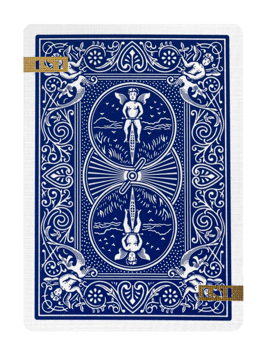 1ST Edition Bicycle Rider Backs (Blue) playing cards