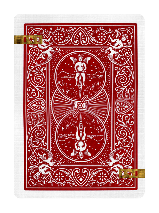 1ST Edition Bicycle Rider Backs (Red) playing cards