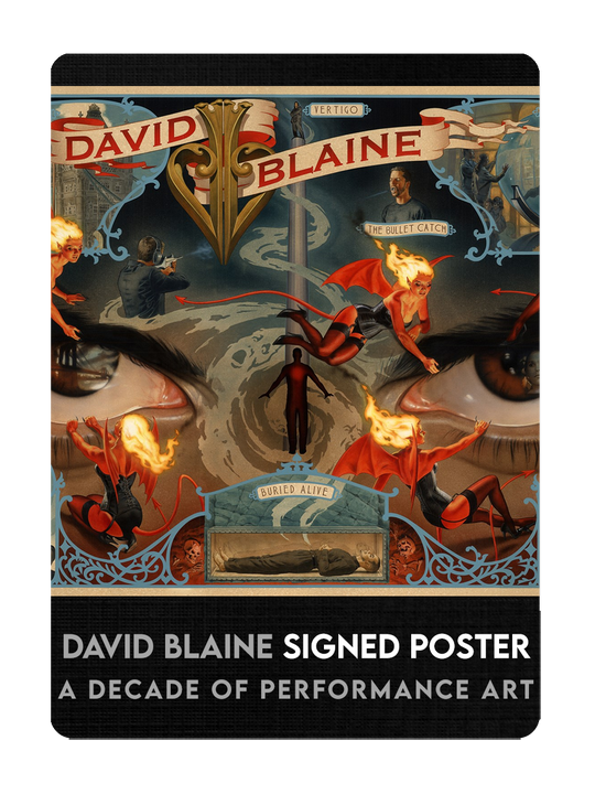 DAVID BLAINE POSTER - Signed playing cards — view 4