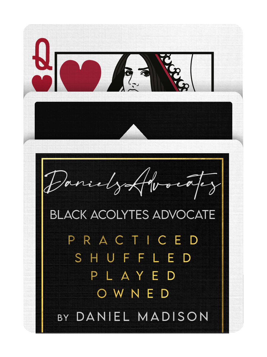 DANIEL'S ADVOCATE index - ACOLYTES - BLACK – MADISON.cards