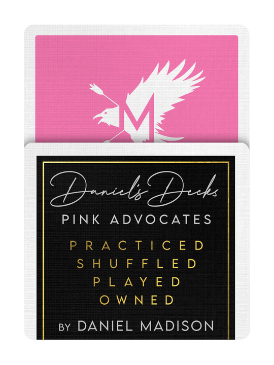 DANIEL'S PINK MADISON ADVOCATES playing cards