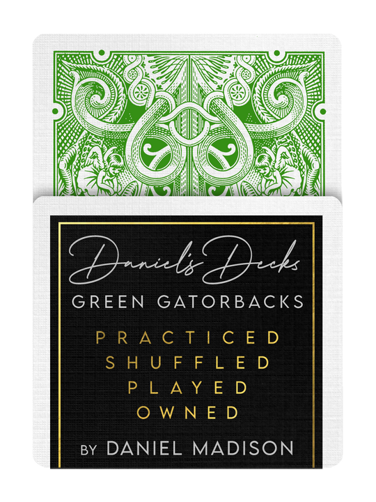 DANIEL'S GREEN GATORBACKS by DAVID BLAINE playing cards