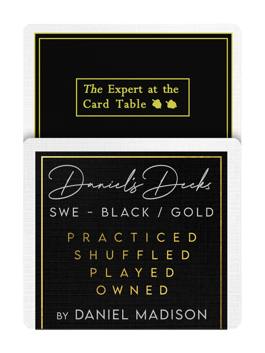 S.W.E. Playing Cards ( BLACK / GOLD ) - DANIEL'S DECK playing cards