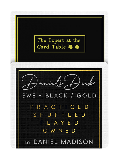 S.W.E. Playing Cards ( BLACK / GOLD ) - DANIEL'S DECK