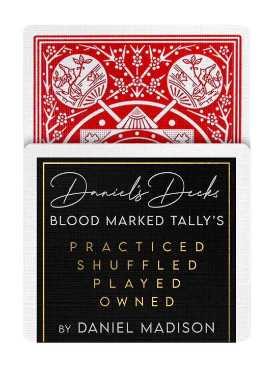 DANIEL'S FAN BACK MARKED TALLY HO Playing Cards ( RED ) playing cards