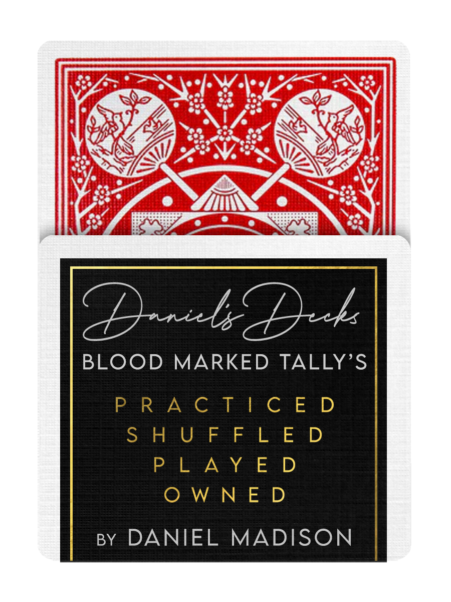 DANIEL'S FAN BACK MARKED TALLY HO Playing Cards ( RED )