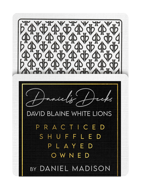 DANIEL'S WHITE LIONS Playing Cards playing cards