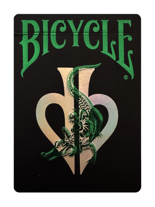 db Holographic GATORBACKS ( Black and Green Tuck ) - DANIEL'S DECK playing cards — view 2