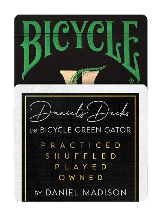 db Holographic GATORBACKS ( Black and Green Tuck ) - DANIEL'S DECK | PLAYING CARDS by MADISON.cards | MADISON.cards db Holographic GATORBACKS ( Black and Green Tuck ) - DANIEL'S DECK | PLAYING CARDS by MADISON.cards | MADISON.cards