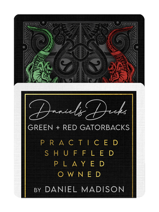 DANIEL'S RED & GREEN GATORBACK BOXSET by DAVID BLAINE playing cards