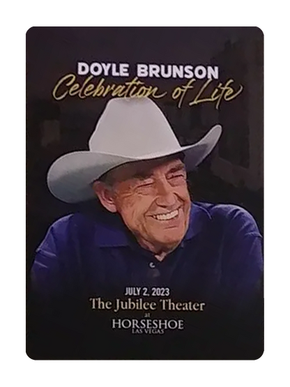 DOYLE BRUNSON Playing Cards and COPAG POKER SET