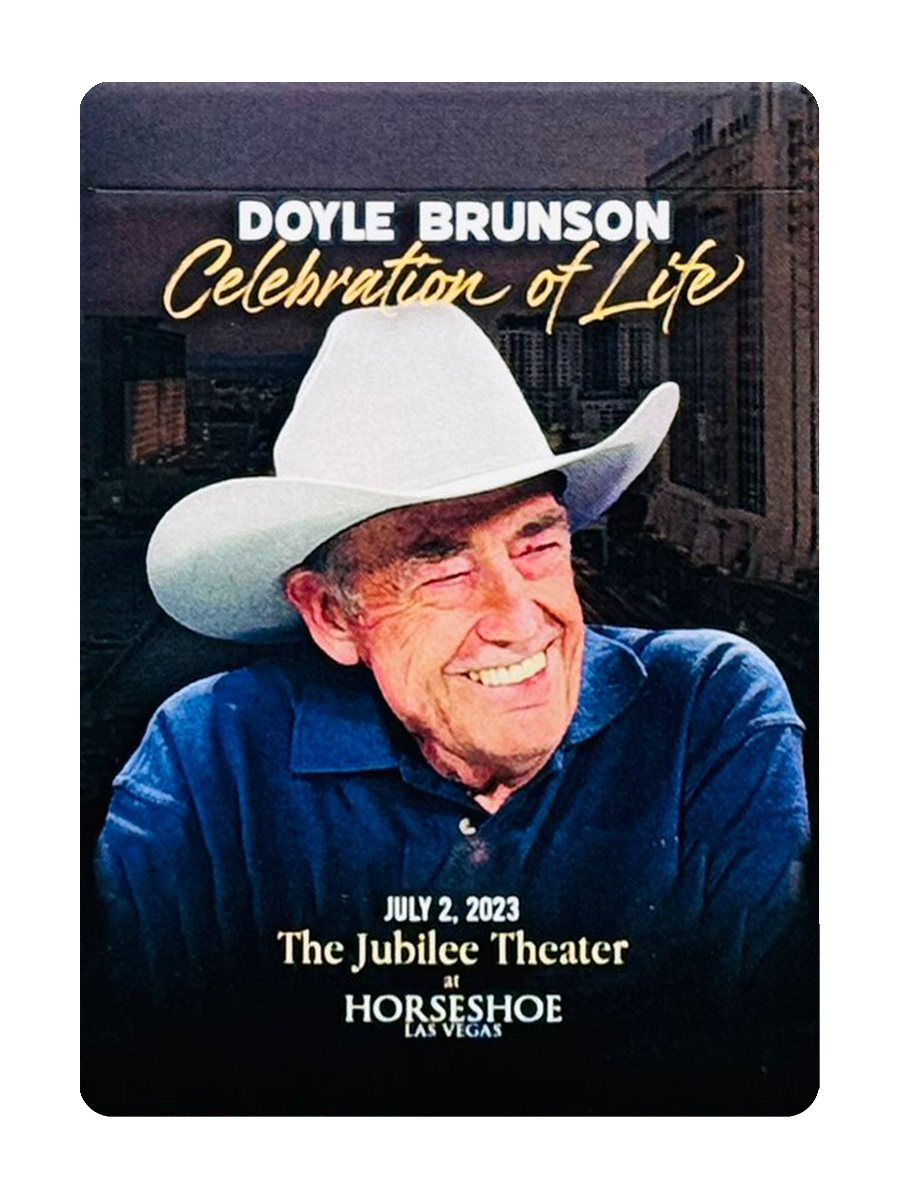 DOYLE BRUNSON 'Celebration of Life' Playing Cards