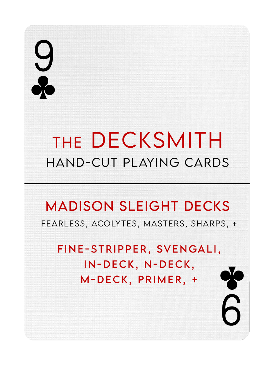 MADISON SLEIGHT DECKS by The DECKSMITH