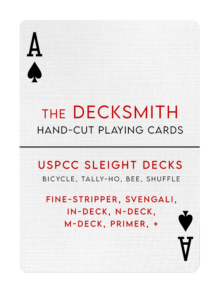 USPCC SLEIGHT DECKS by The DECKSMITH