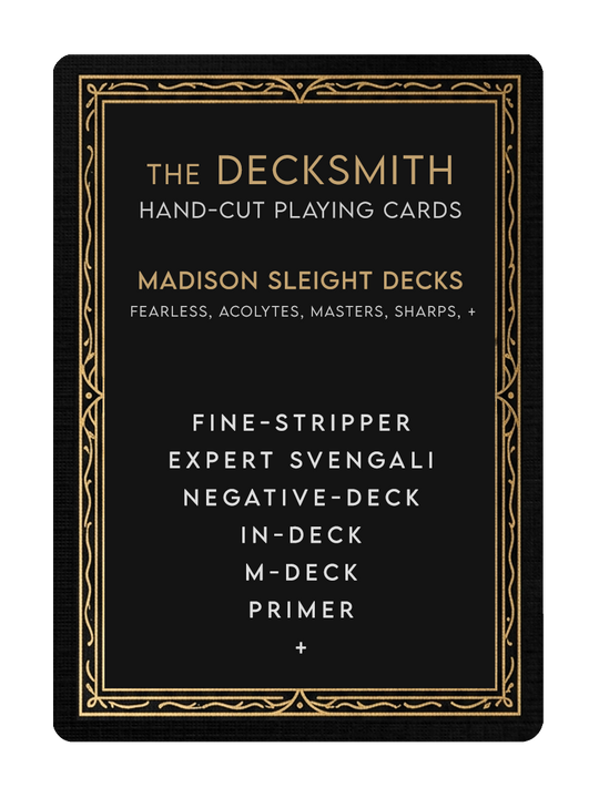 MADISON SLEIGHT DECKS by The DECKSMITH