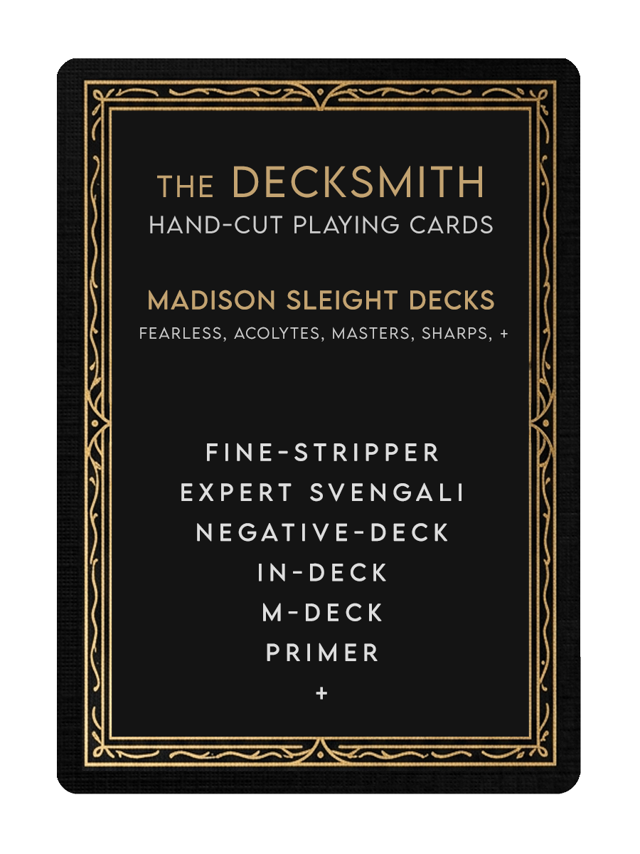 MADISON SLEIGHT DECKS by The DECKSMITH