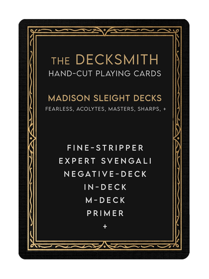 MADISON SLEIGHT DECKS by The DECKSMITH