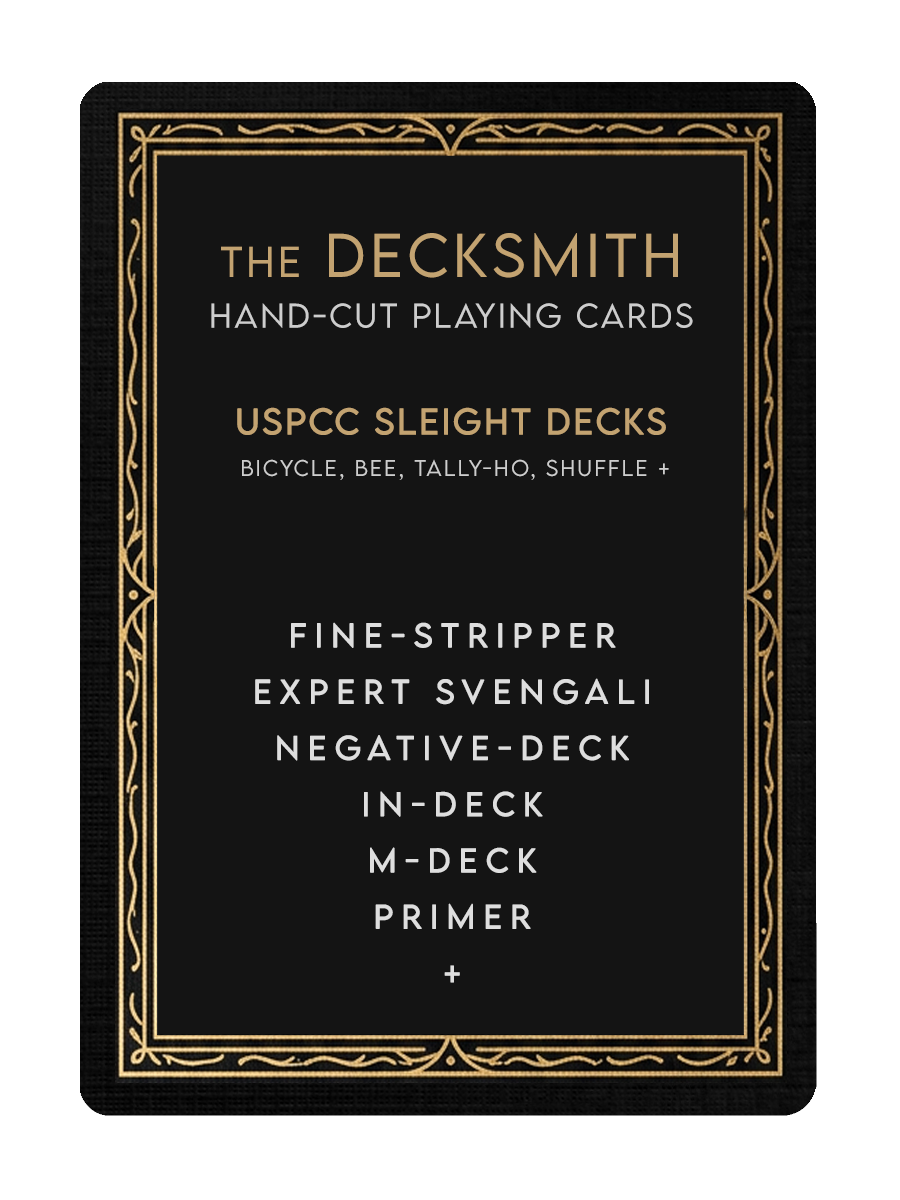 USPCC SLEIGHT DECKS by The DECKSMITH