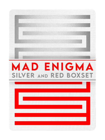 ENIGMA Playing Cards BOXSET - RED and SILVER