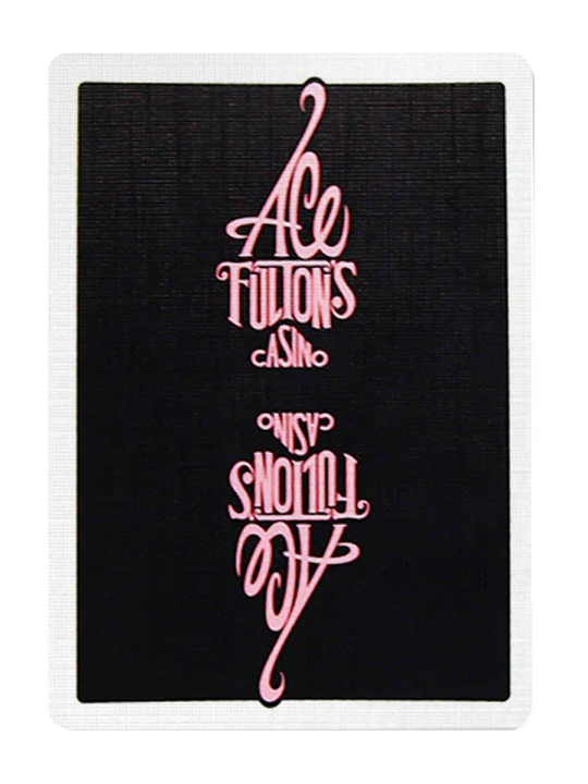 ACE FULTONS Playing Cards BLACK / PINK playing cards