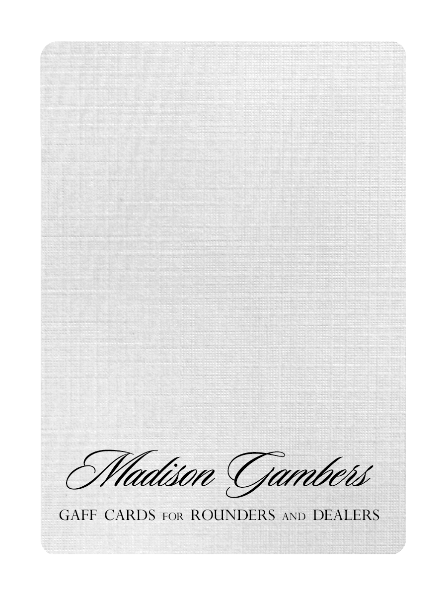 MADISON GAMBLERS - GAFF Playing Cards
