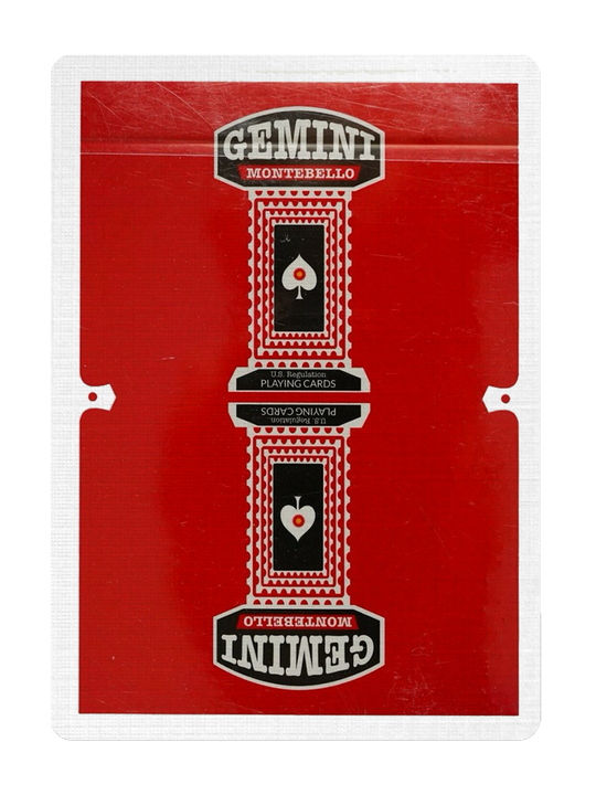 GEMINI V2 Montebello Playing Cards (Red Edition) playing cards