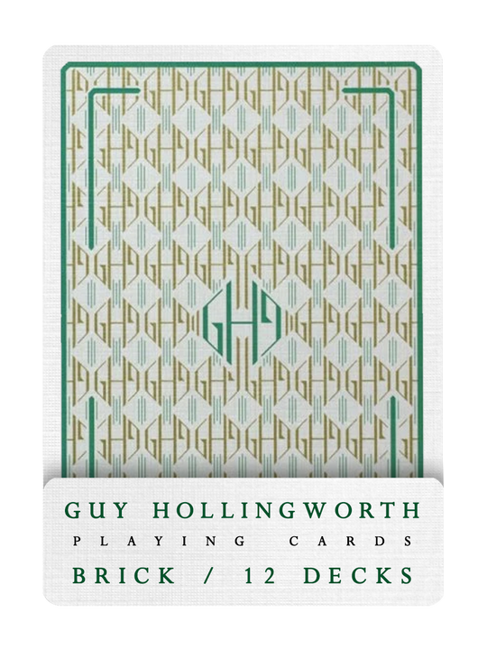 GUY HOLLINGWORTH Playing Cards BRICK DEAL ( Green Edition ) playing cards
