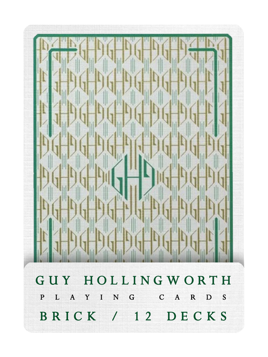 GUY HOLLINGWORTH Playing Cards BRICK DEAL ( Green Edition )