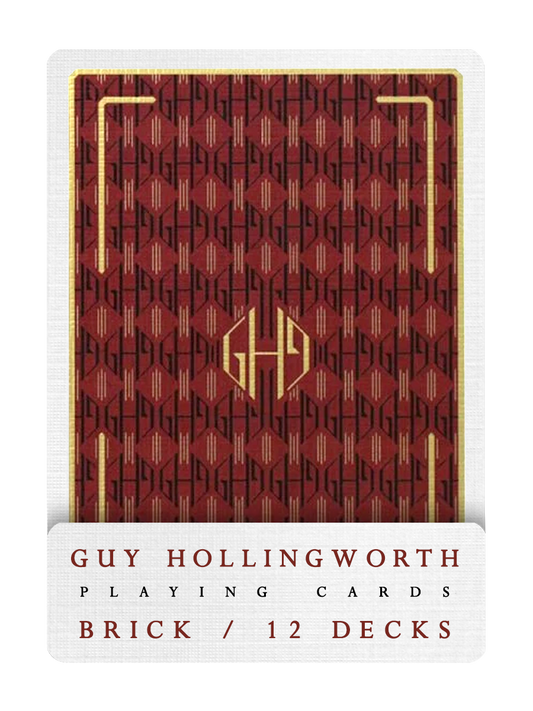 GUY HOLLINGWORTH Playing Cards BRICK DEAL ( Red Edition )