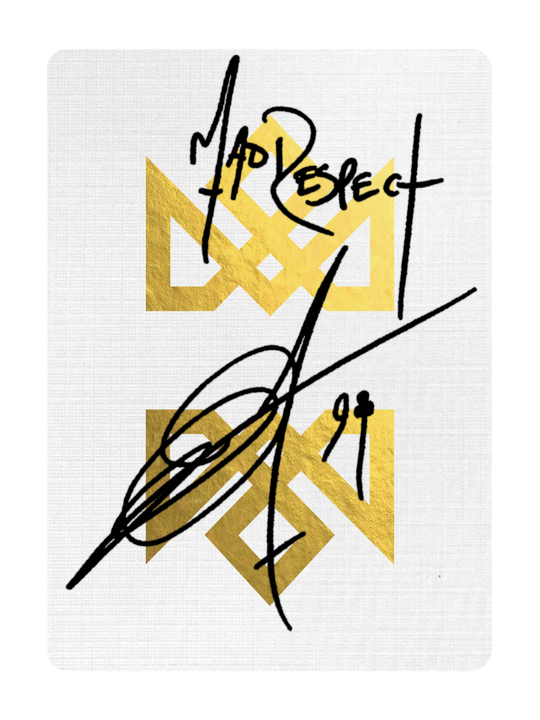 GOLD ACOLYTES - Signed By Madison playing cards