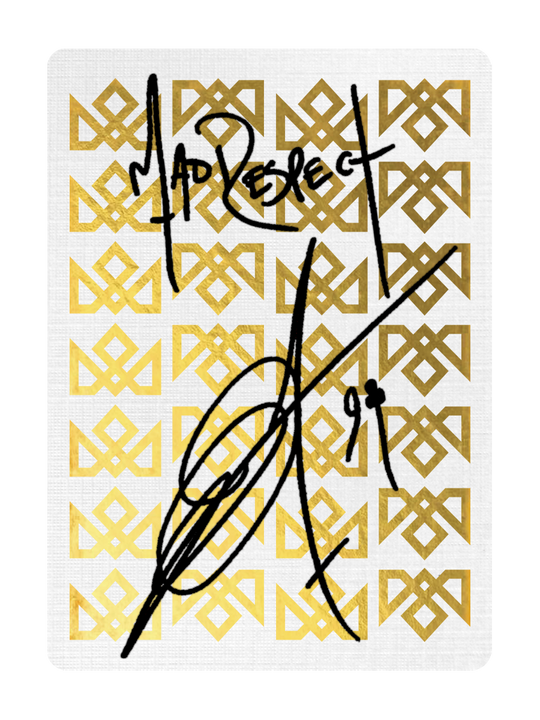 GOLD CHARLATANS - Signed by Madison playing cards