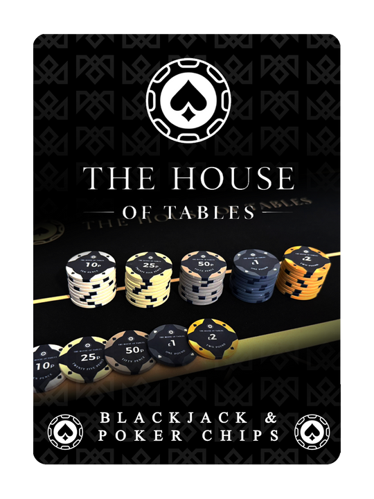 HOUSE of TABLES POKER & BLACKJACK CHIP SET playing cards