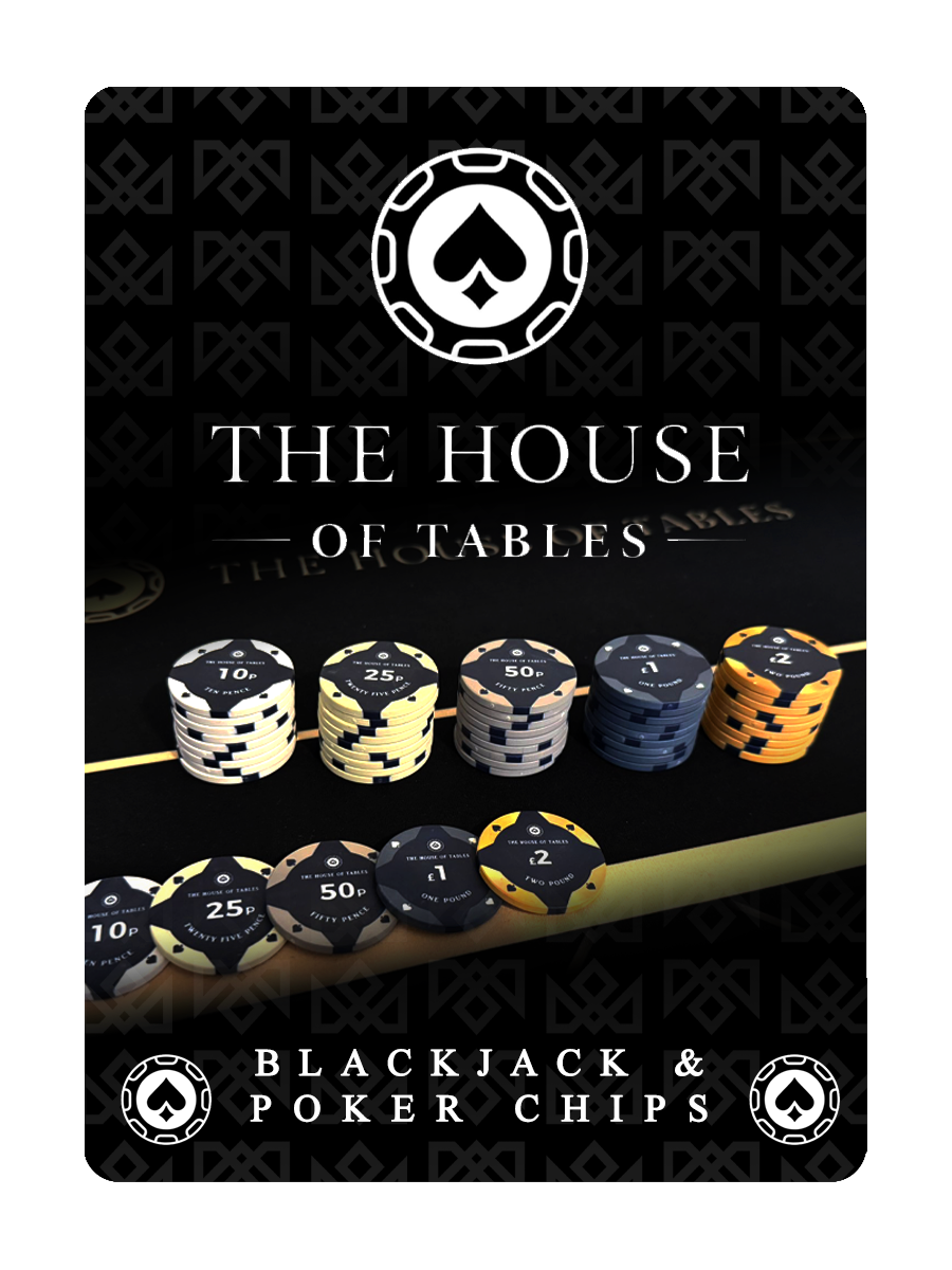 HOUSE of TABLES POKER & BLACKJACK CHIP SET playing cards