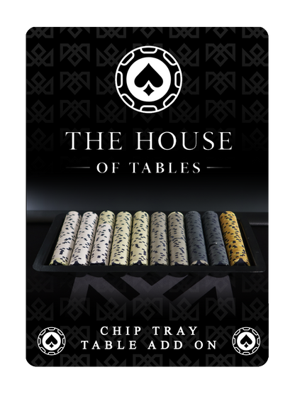 TABLE ADD ON: CHIP TRAY playing cards