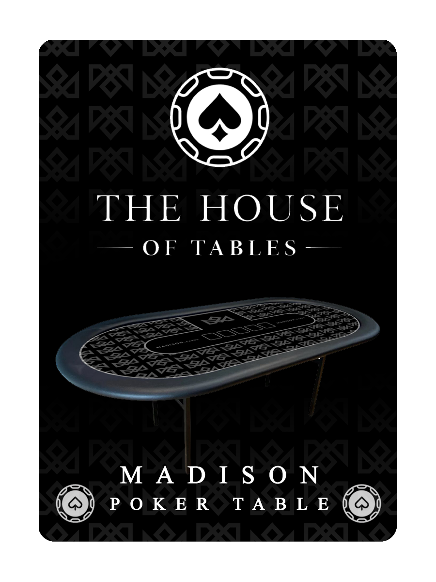 MADISON POKER TABLE TOPPER (No Legs) playing cards