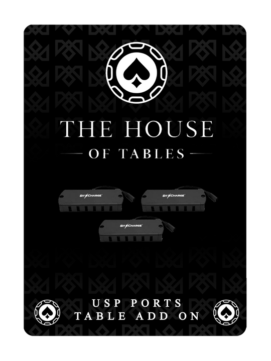 TABLE ADD ON: USB CHARGING PORTS (4-10 PortsS) playing cards