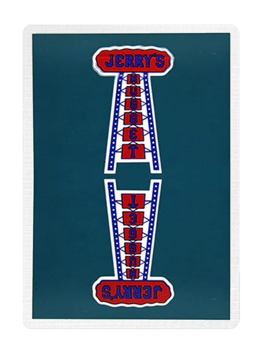 JERRY'S NUGGETS Playing Cards - Modern Feel First Edition (Aqua) playing cards